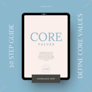 10 Step Guide to Defining Core Values | Business Printable | Core Value Worksheet PDF | Business Planning | Core Value Planner